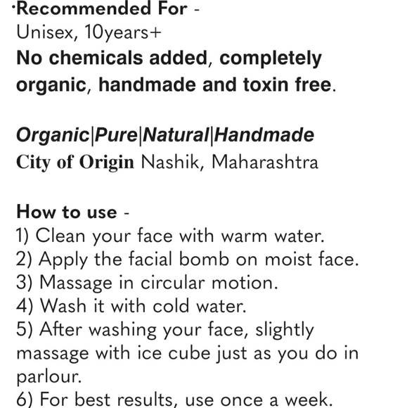 Menthol Facial Bombs (Pack of 5) - Picture 3 of 6